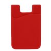 Samolepicí pouzdro na karty na záda telefonu - červené