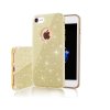 Třpytivý kryt na iPhone 15 Plus - zlatý