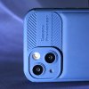 Jemně texturovaný kryt Honeycomb na iPhone 15 Pro Max - tmavě modrý