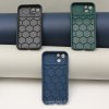 Jemně texturovaný kryt Honeycomb na iPhone 15 Pro - tmavě modrý