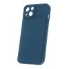 Jemně texturovaný kryt Honeycomb na iPhone 15 - tmavě modrý