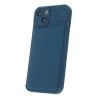 Jemně texturovaný kryt Honeycomb na iPhone 15 - tmavě modrý