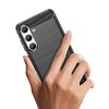 Ohebný carbon kryt na Samsung Galaxy S24 - černý