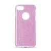 Třpytivý kryt na iPhone 15 - růžový