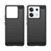 Ohebný carbon kryt na Xiaomi Redmi Note 13 Pro - černý