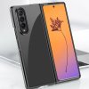 Tenký kryt s metalickým rámečkem na Samsung Galaxy Z Fold4 - modrý