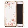 TPU Gel Case Flower Cover Huawei P9 Lite 2017, P8 Lite 2017 zlatý 1