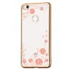 TPU Gel Case Flower Cover Huawei P9 Lite 2017, P8 Lite 2017 zlatý 2