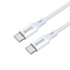 BWOO rychlý kabel X279 USB-C do USB-C - bílý
