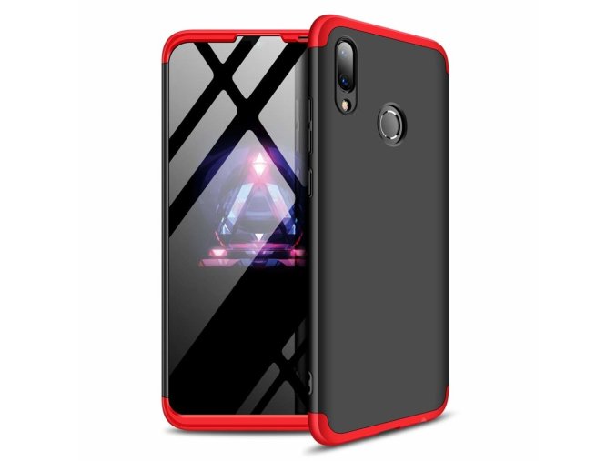 eng pl 360 Protection Front and Back Case Full Body Cover Huawei P Smart 2019 black red 47423 1