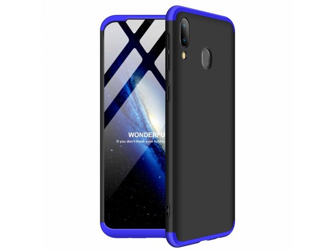 eng pl GKK 360 Protection Case Front and Back Case Full Body Cover Samsung Galaxy M20 black blue 49050 1