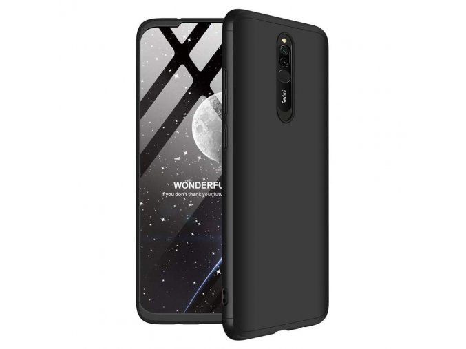 eng pl GKK 360 Protection Case Front and Back Case Full Body Cover Xiaomi Redmi 8 black 55531 1