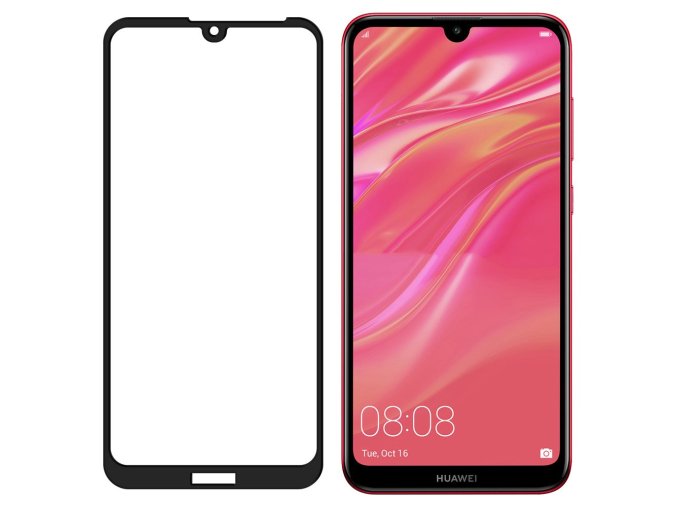 eng pl Wozinsky Tempered Glass Full Glue Super Tough Screen Protector Full Coveraged with Frame Case Friendly for Huawei Y5 2019 black 50430 2