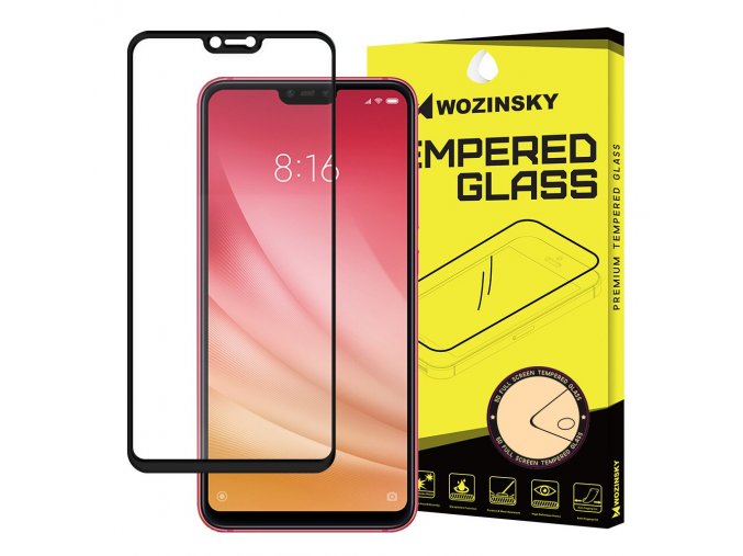 eng pl Wozinsky Tempered Glass Full Glue Super Tough Screen Protector Full Coveraged with Frame Case Friendly for Xiaomi Mi 8 Lite black 44980 1