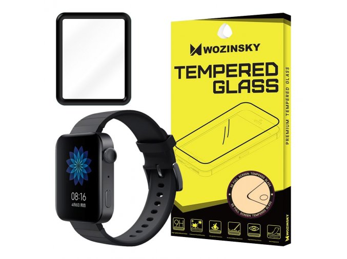 eng pl Wozinsky Full Glue Film Super Tough Screen Protector Full Coveraged with Frame Case Friendly for Xiaomi Watch black 56771 1
