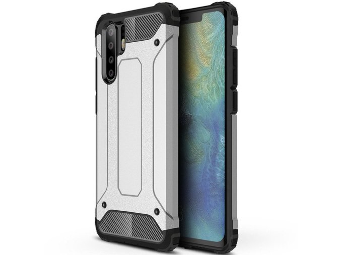 eng pl Hybrid Armor Case Tough Rugged Cover for Huawei P30 Pro silver 46571 1