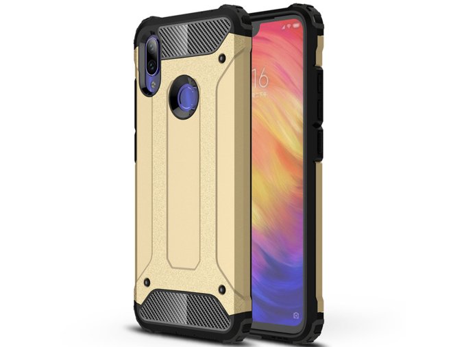 eng pl Hybrid Armor Case Tough Rugged Cover for Xiaomi Redmi Note 7 golden 48126 1