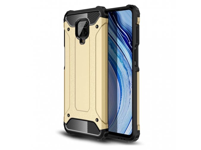 eng pl Hybrid Armor Case Tough Rugged Cover for Xiaomi Redmi Note 9 Pro Redmi Note 9S golden 60000 1