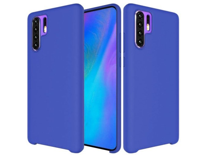 eng pl Silicone Case Soft Flexible Rubber Cover for Huawei P30 Pro dark blue 47368 1