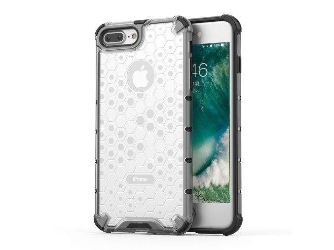 eng pl Honeycomb Case armor cover with TPU Bumper for iPhone 8 Plus iPhone 7 Plus transparent 53858 1