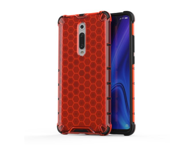 eng pl Honeycomb Case armor cover with TPU Bumper for Xiaomi Mi 9T Xiaomi Mi 9T Pro red 53872 1