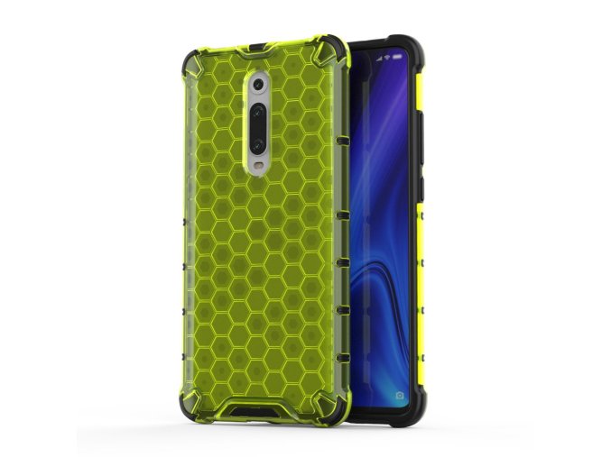 eng pl Honeycomb Case armor cover with TPU Bumper for Xiaomi Mi 9T Xiaomi Mi 9T Pro green 53871 1