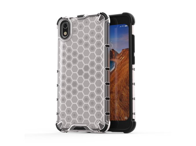 eng pl Honeycomb Case armor cover with TPU Bumper for Xiaomi Redmi 7A transparent 53888 1