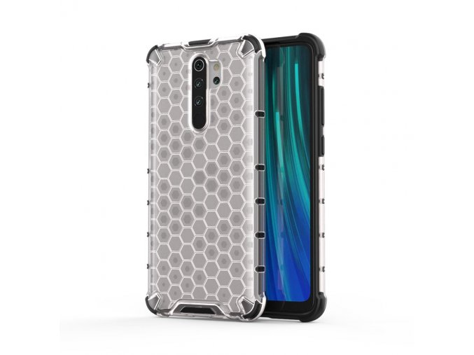 eng pl Honeycomb Case armor cover with TPU Bumper for Xiaomi Redmi Note 8 Pro transparent 55395 1