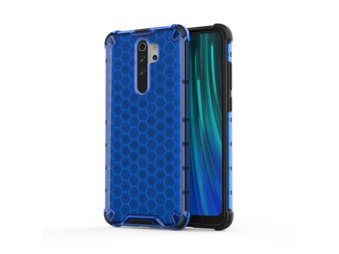 eng pl Honeycomb Case armor cover with TPU Bumper for Xiaomi Redmi Note 8 Pro blue 55398 1 – kópia