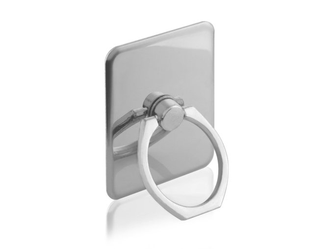 eng pl Metal ring holder for smartphone and tablet pattern 3 silver 13538 1