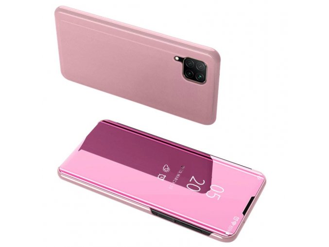 pol pl Clear View Case futeral etui z klapka Huawei P40 Lite Nova 7i Nova 6 SE rozowy 59619 1