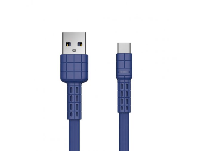 eng pl Remax Armor Series flat USB USB Type C cable 5V 2 4A blue RC 116a 49640 1