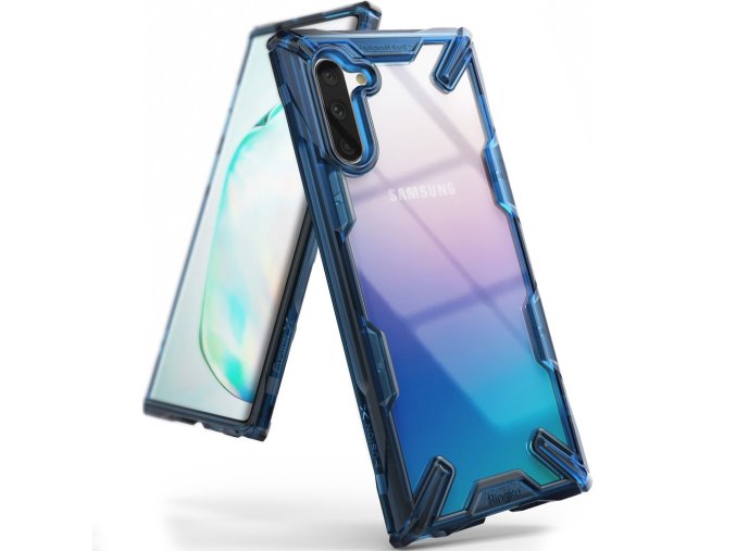 eng pl Ringke Fusion X durable PC Case with TPU Bumper for Samsung Galaxy Note 10 blue FUSG0028 52398 1