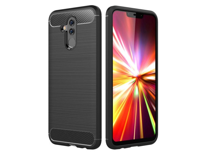 eng pl Carbon Case Flexible Cover TPU Case for Huawei Mate 20 Lite black 43242 1