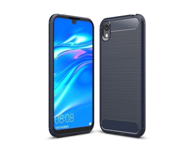 pol pl Carbon Case elastyczne etui pokrowiec Huawei Y5 2019 Honor 8S niebieski 51401 1