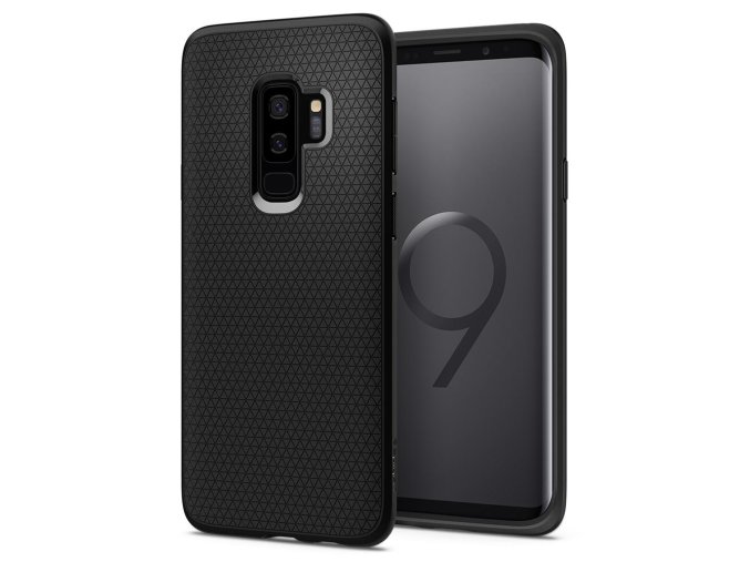 13782 spigen liquid air matte fekete vedotok samsung galaxy s9 plus