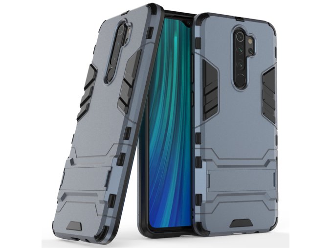 eng pl Stand Armor Case Kickstand Tough Rugged Cover for Xiaomi Redmi Note 8 Pro blue 54550 1