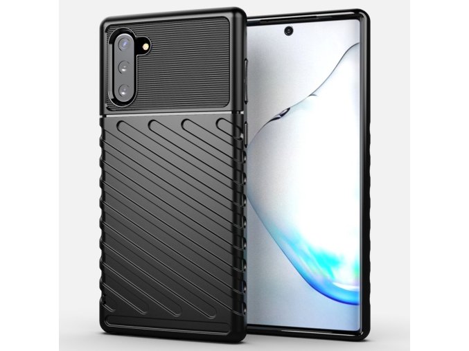 eng pl Thunder Case Flexible Tough Rugged Cover TPU Case for Samsung Galaxy Note 10 black 56344 1