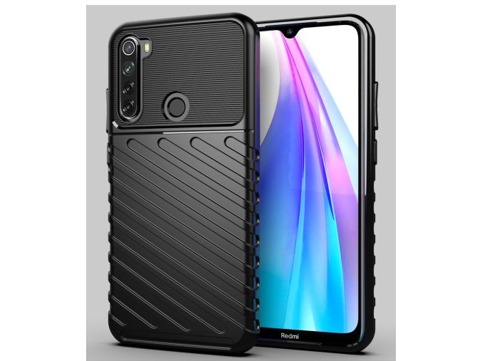 eng pl Thunder Case Flexible Tough Rugged Cover TPU Case for Xiaomi Redmi Note 8T black 56375 1