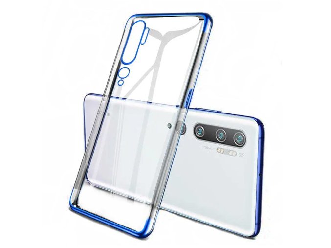 eng pl Clear Color Case Gel TPU Electroplating frame Cover for Xiaomi Mi Note 10 Mi Note 10 Pro Mi CC9 Pro blue 59776 1