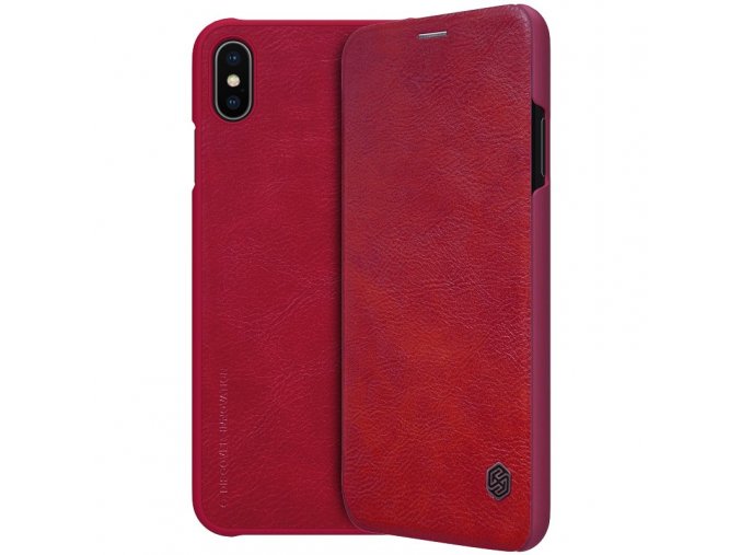 eng pl Nillkin Qin original leather case cover for iPhone XS Max red 44627 22