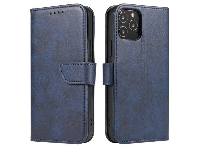 eng pl Magnet Case elegant bookcase type case with kickstand for Samsung Galaxy S21 5G S21 Plus 5G blue 66052 1