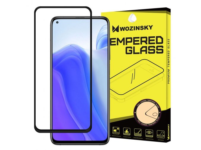 eng pl Wozinsky Tempered Glass Full Glue Super Tough Screen Protector Full Coveraged with Frame Case Friendly for Xiaomi Redmi Note 9T 5G Redmi Note 9 5G black 68091 1