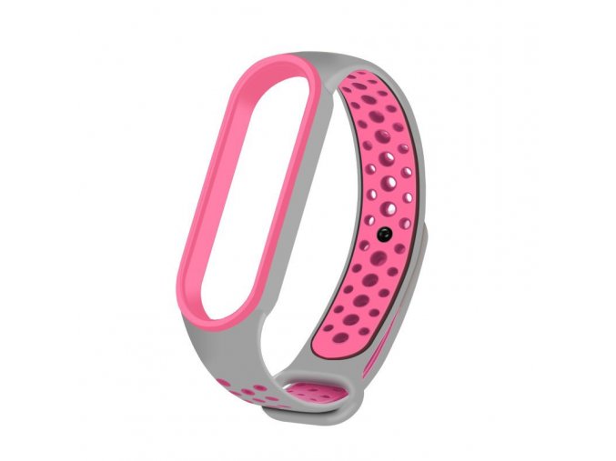 eng pl Replacment band strap for Xiaomi Mi Band 5 Dots gray pink 68338 1