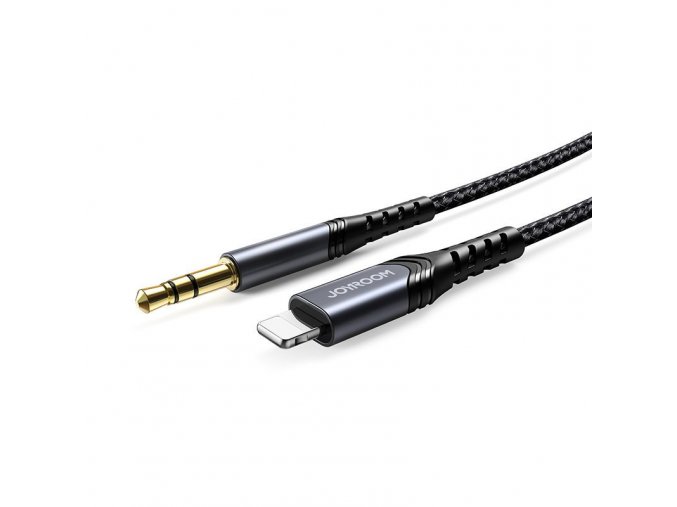 eng pl Joyroom stereo audio AUX cable 3 5 mm mini jack Lightning for iPhone iPad 1 m black SY A02 71689 1
