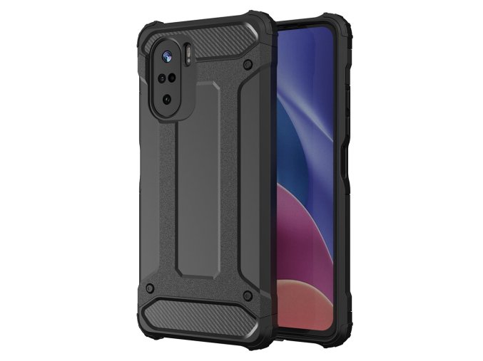 pol pl Hybrid Armor pancerne hybrydowe etui pokrowiec Xiaomi Redmi K40 Pro K40 Pro K40 Poco F3 czarny 70265 1