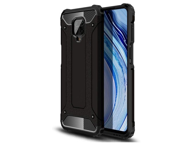 eng pl Hybrid Armor Case Tough Rugged Cover for Xiaomi Redmi Note 9 Pro Redmi Note 9S black 59998 1