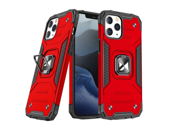 eng pl Wozinsky Ring Armor Case Kickstand Tough Rugged Cover for iPhone 13 mini red 73351 1