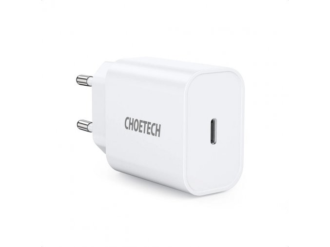 eng pl Choetech AC Adapter EU Fast Charging Adapter USB Type C Power Delivery 20W 3A white PD5005 EU 74127 1