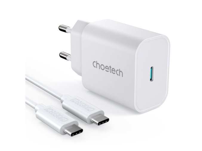 eng pl Choetech fast wall charger USB Type C 25W EU white PD6003 EU 74126 1